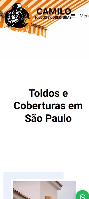 Fábrica de Toldos e Coberturas em São Paulo | Camilo Toldos — versão para celular